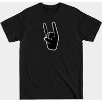 T-shirt Horns Up! Heavy Metal pour hommes