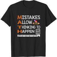 T-Shirt Amusant pour Enseignant de Mathématiques - Permettre de Réfléchir — T-shirts pour hommes