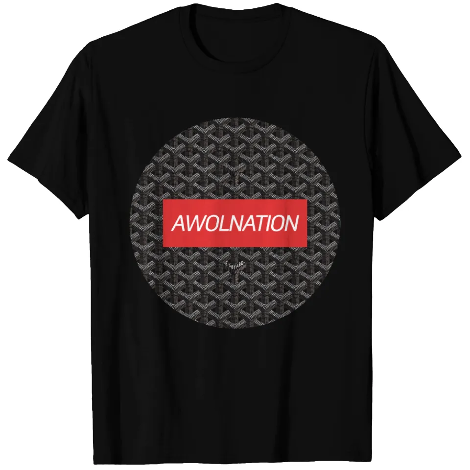 T-shirt pour hommes Awolnation Run en noir — T-shirts pour hommes