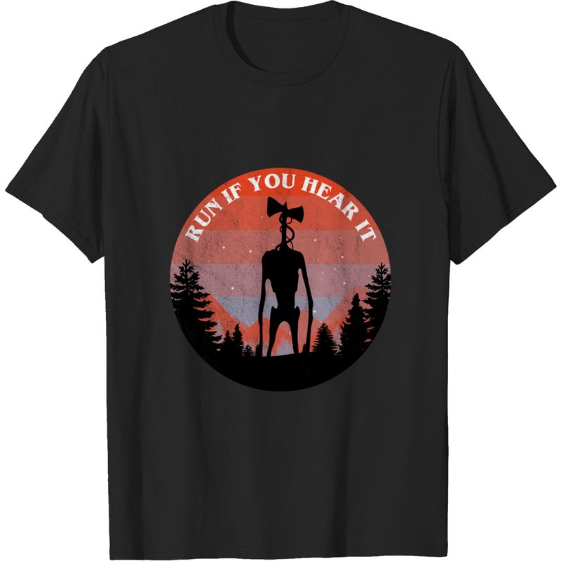 Siren Head Run If You Hear It - T-shirt pour hommes