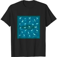 Shorebirds Blue Silhouette Men's T-Shirt — Mens T Shirts