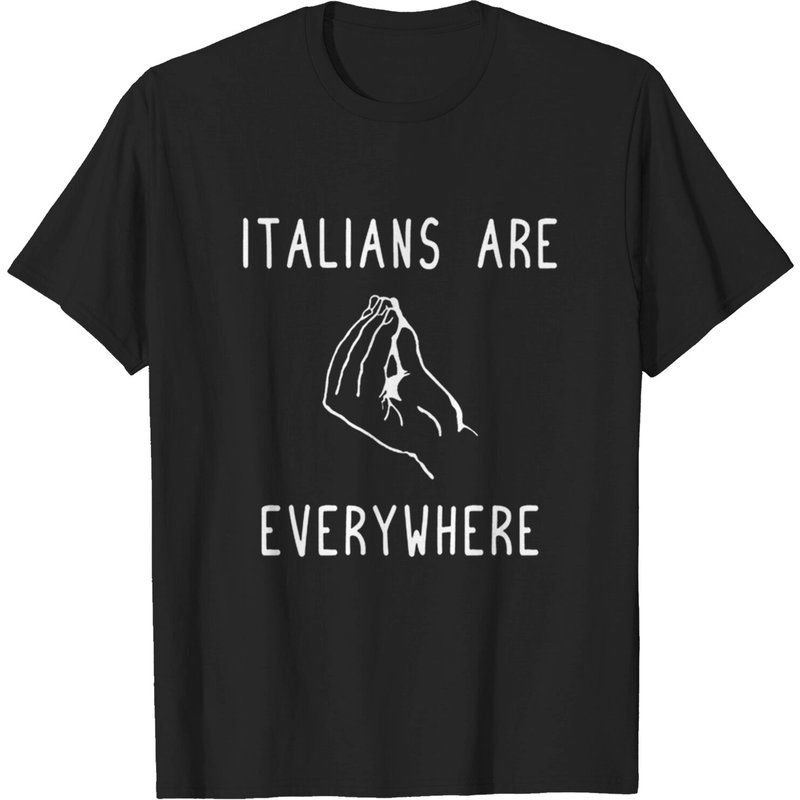 Les Italiens Sont Partout T-Shirt Humoristique Italien pour Hommes — T-shirts pour hommes