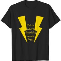 T-shirt Steve Stifler Where The 'lectricity Comes From pour hommes — T-shirts pour hommes