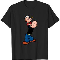 T-shirt pour hommes Popeye en noir