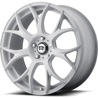 Motegi Racing MR126 Matte White Wheels with Milled Accents — Wheels & Rims