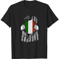 T-shirt pour hommes avec drapeau italien américain