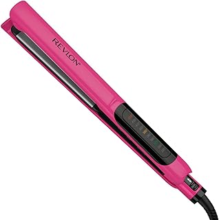 hair straightener: Revlon Smooth Brilliance Ceramic Hair Flat Iron | Smooth Glide and Ultra-Sleek Sylas, (1 in)