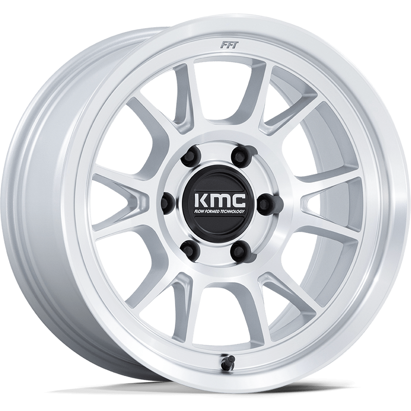 KMC Wheel KM729 Range Machined Silver - 17x8.5 - 5x127 - 0 Offset — Wheels & Rims