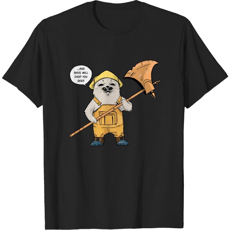 T-shirt pour hommes Ghus Saga en noir