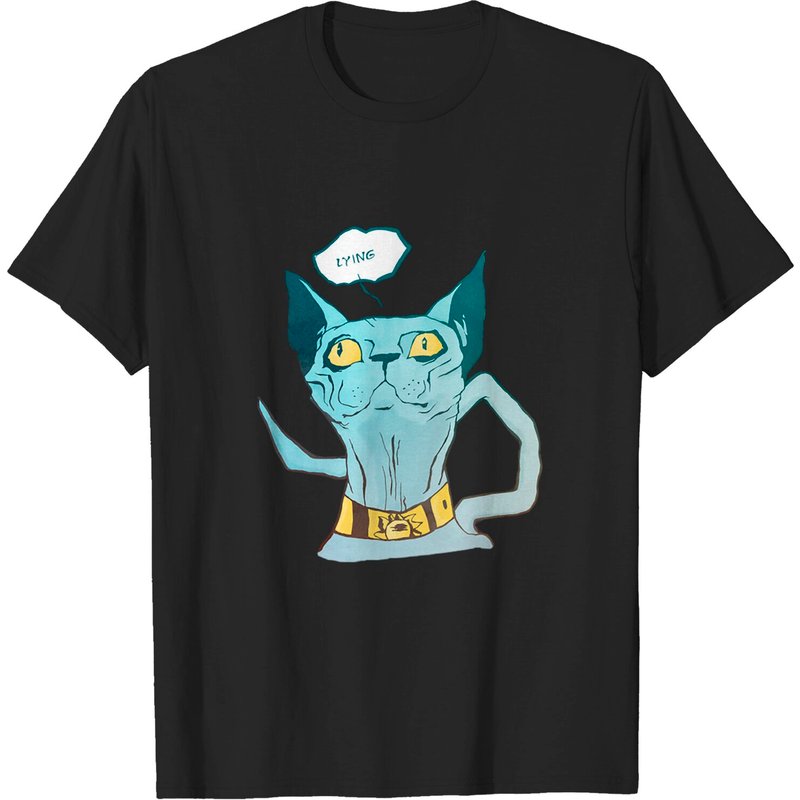 T-shirt pour hommes Lying Cat de Saga — T-shirts pour hommes