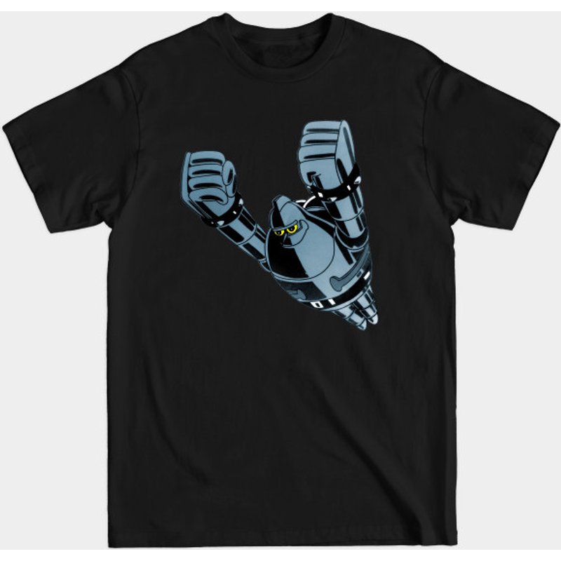 T-shirt Noir Gigantor Tetsujin 28 pour Hommes — T-shirts pour hommes