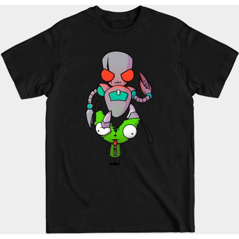 T-shirt Invader Zim Gir pour hommes - Noir — T-shirts pour hommes