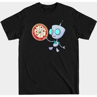 Gir - T-shirt pour hommes Invader Zim en noir — T-shirts pour hommes