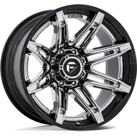 Roues Fuel FC401 Brawl Chrome avec Bord Noir Brillant - 20x10 — Roues et jantes