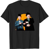Laurel and Hardy T-Shirt for Men by Paul Cemmick