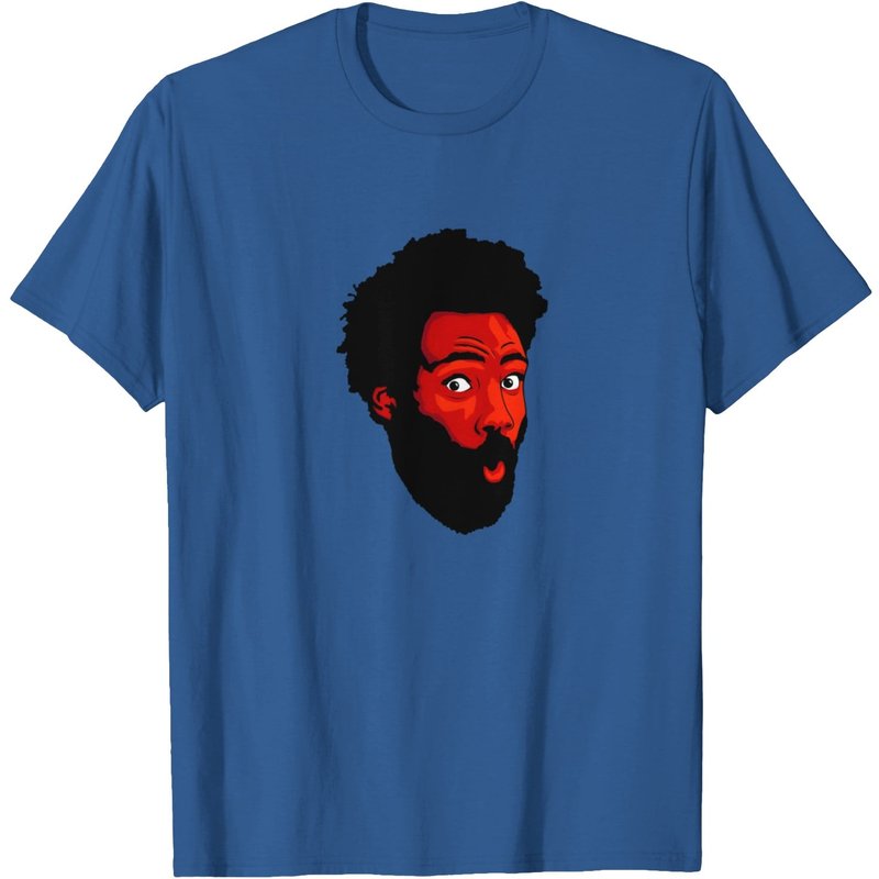Gambino - T-shirt pour hommes Childish Gambino en noir — T-shirts pour hommes