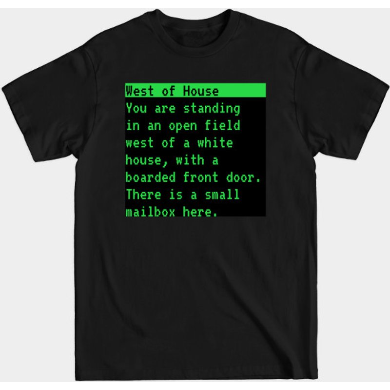 West Of House - Zork T-shirt pour hommes en noir — T-shirts pour hommes