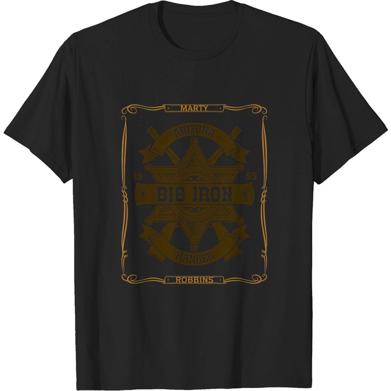 Big Iron by Marty Robbins Men's T-Shirt — Mens T Shirts