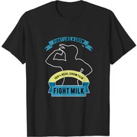T-shirt Noir pour Hommes Fight Milk