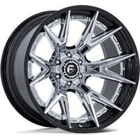 Fuel FC402 Catalyst Chrome Wheel with Gloss Black Lip - 20x10 — Wheels & Rims