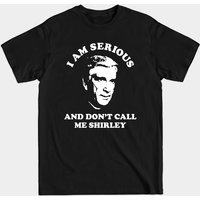 Je suis sérieux et ne m'appelez pas Shirley - T-shirt Leslie Nielsen — T-shirts pour hommes