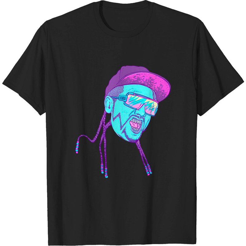 T-shirt Noir pour Hommes Riff Raff
