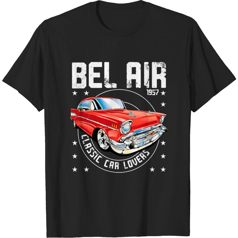 T-shirt pour hommes Classic Car Bel Air 1957 — T-shirts pour hommes