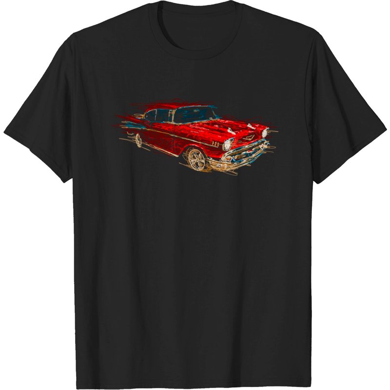 T-shirt pour hommes Classic Car-1 en noir — T-shirts pour hommes