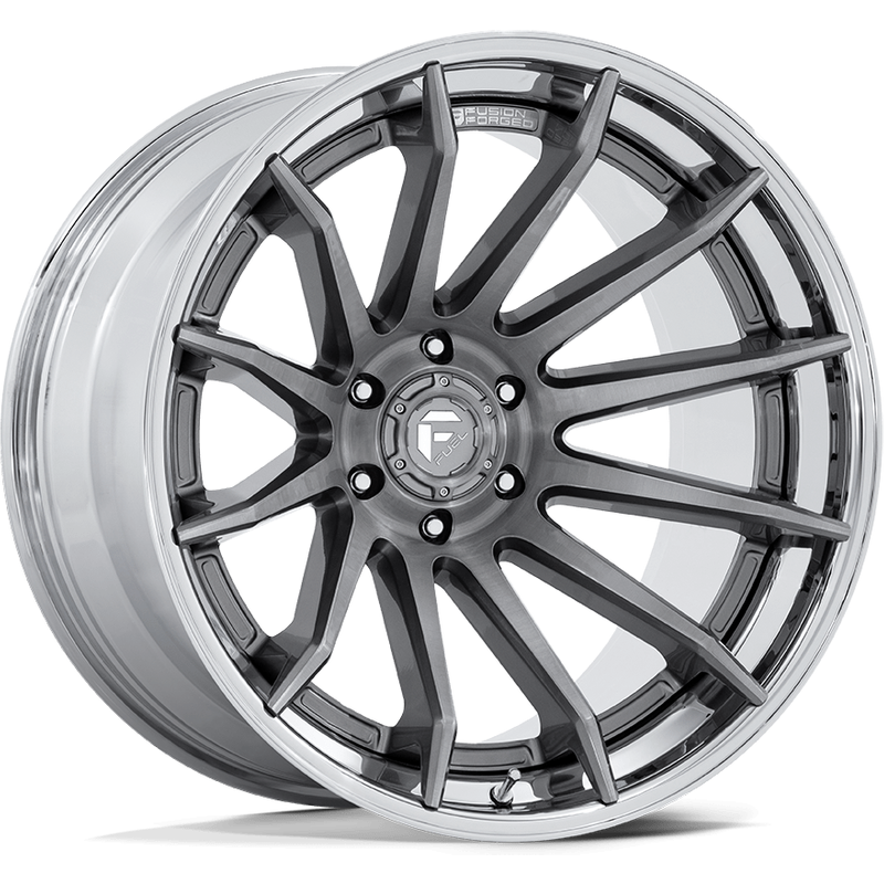 Roues Fuel FC403 Burn Platinum avec bord chromé - 20x10 - 6x139.7 — Roues et jantes
