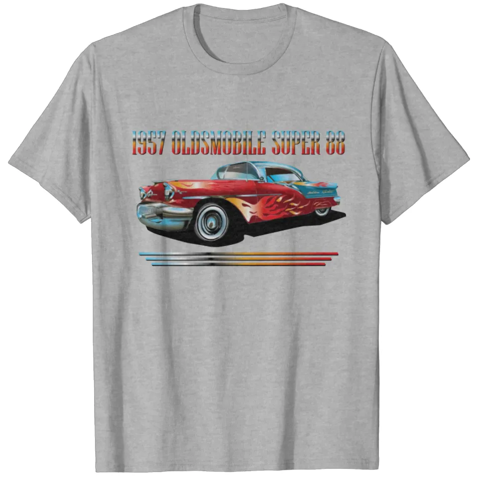 1957 Oldsmobile Super 88 Race Edition Car T-Shirt — Mens T Shirts