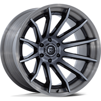 Fuel FC403 Burn Gloss Black Brushed Dark Tint 20x10 Rims — Wheels & Rims