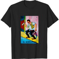 T-Shirt Loteria Mexicain pour Hommes en Noir — T-shirts pour hommes