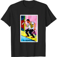 Mexican Loteria Art El Borracho T-Shirt for Men — Mens T Shirts