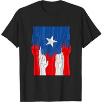 T-shirt Fierté des Mains Porto-Ricaines pour Hommes
