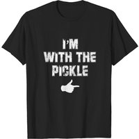T-shirt Im With The Pickle pour hommes en noir — T-shirts pour hommes