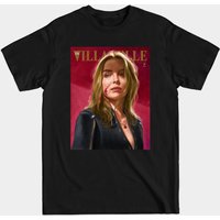 T-shirt pour hommes Villanelle Portrait Peint en Noir — T-shirts pour hommes