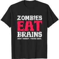 T-shirt Halloween Zombies Mangent des Cerveaux — T-shirts pour hommes