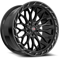Vortek Off-Road VRP-503 Gloss Black Wheels with Diamond Cut Ring