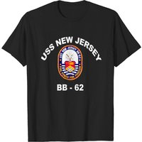 T-shirt pour hommes Bb-62 Uss New Jersey — T-shirts pour hommes