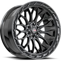 Vortek Off-Road VRP-503 Gloss Black 20x10 Wheels - 5x127 Bolt Pattern — Wheels & Rims
