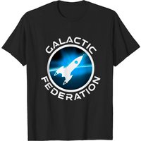 T-shirt pour hommes avec logo de la Fédération Galactique en noir — T-shirts pour hommes