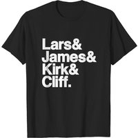 T-shirt pour hommes Lars James Kirk Cliff en noir — T-shirts pour hommes