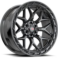 Vortek Off-Road VRP-504 Gloss Black 20x10 Rims - 5x127 Bolt Pattern