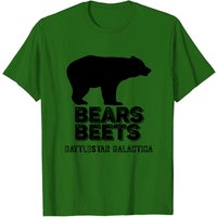 T-shirt Bears Beets Battlestar Galactica pour hommes