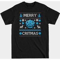 Merry Critmas Ugly Christmas T-Shirt for DND Fans