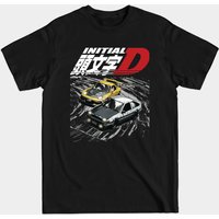 T-shirt Initial D Drifting Montagne AE86 vs FD pour Hommes