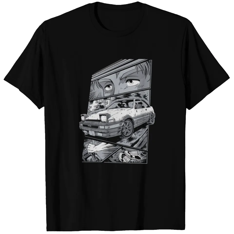 Akina Downhill - Initial D - Men's T-Shirt — Mens T Shirts