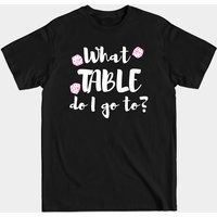 T-shirt pour hommes What Table Do I Go To Bunco Dice Night