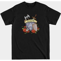 T-shirt Homme Dice Fighter DnD en Noir — T-shirts pour hommes