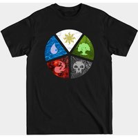 T-shirt MTG Wheel of Colors pour hommes - Noir — T-shirts pour hommes